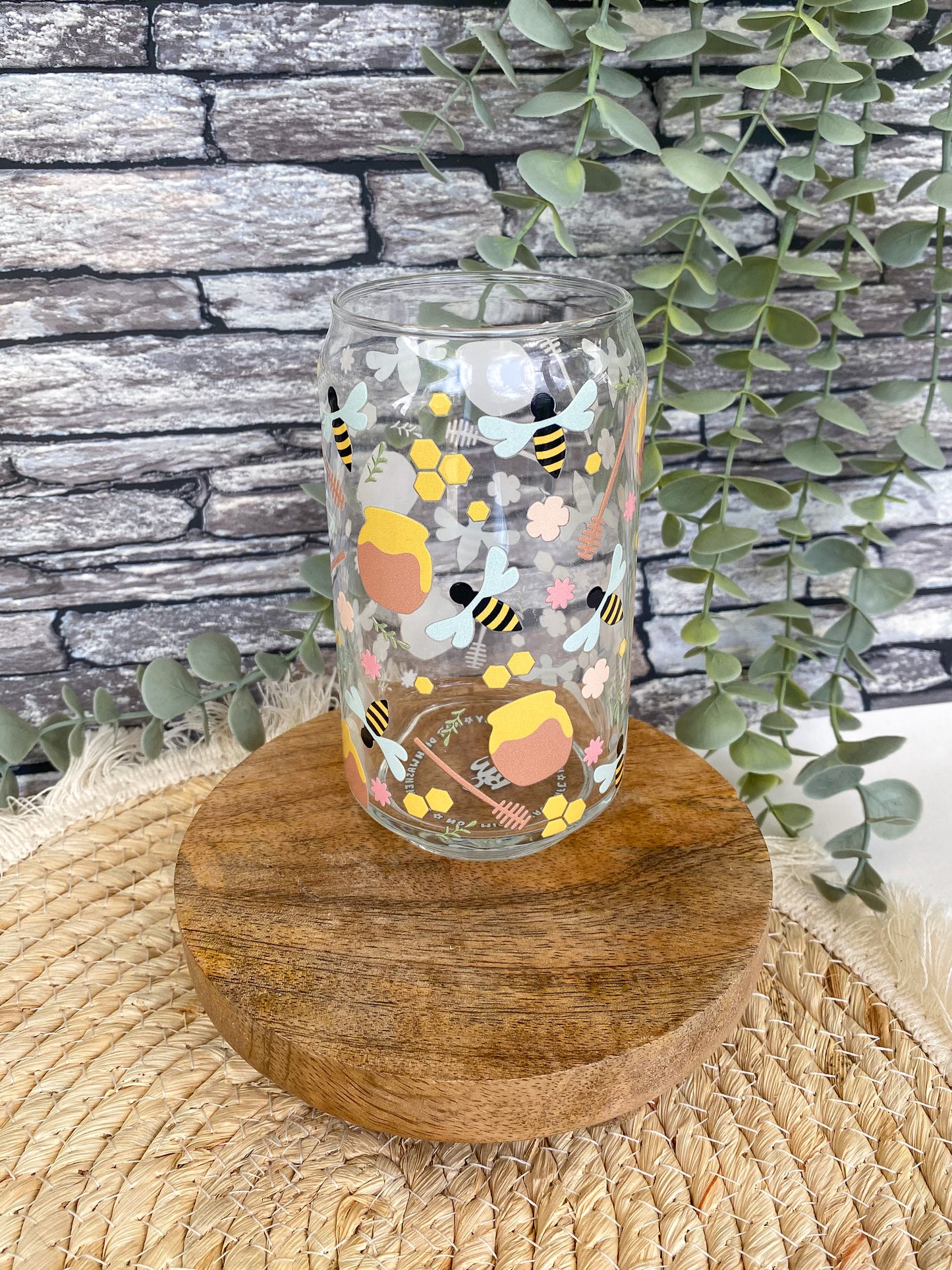 Busy Bees | Glass Can