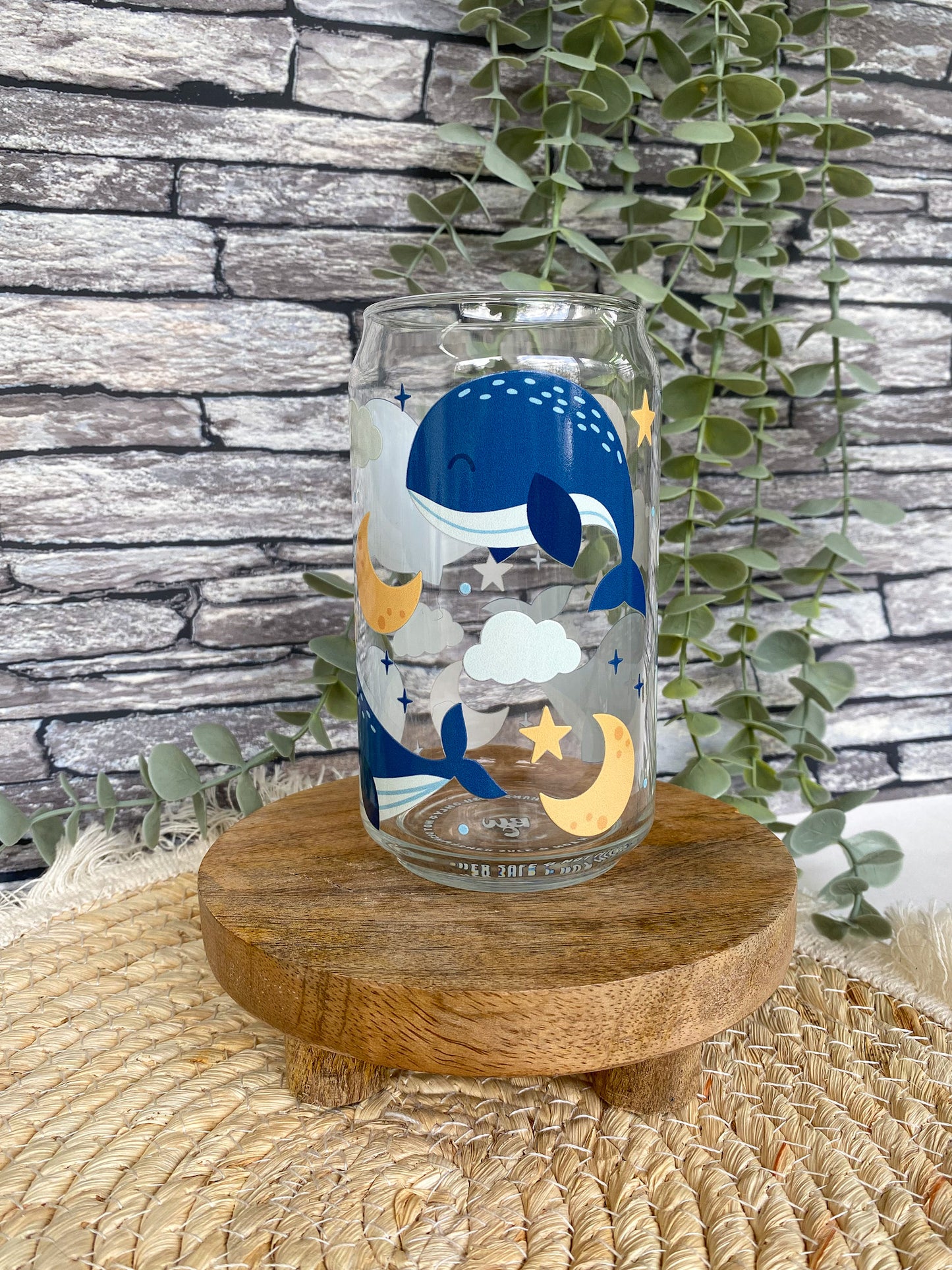 Celestial Whales | Glass Can