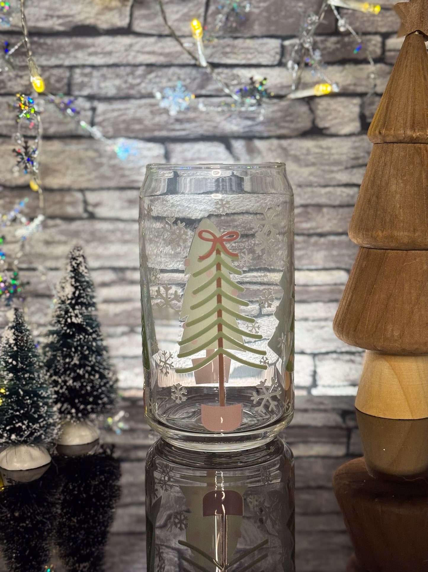 Christmas Trees | Glass Can