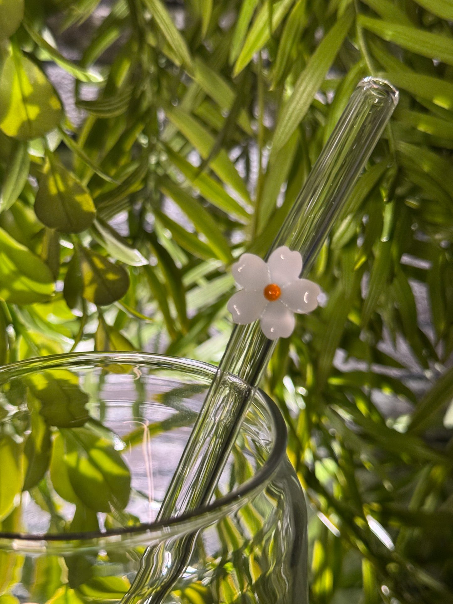 Flowers | Glass Straw