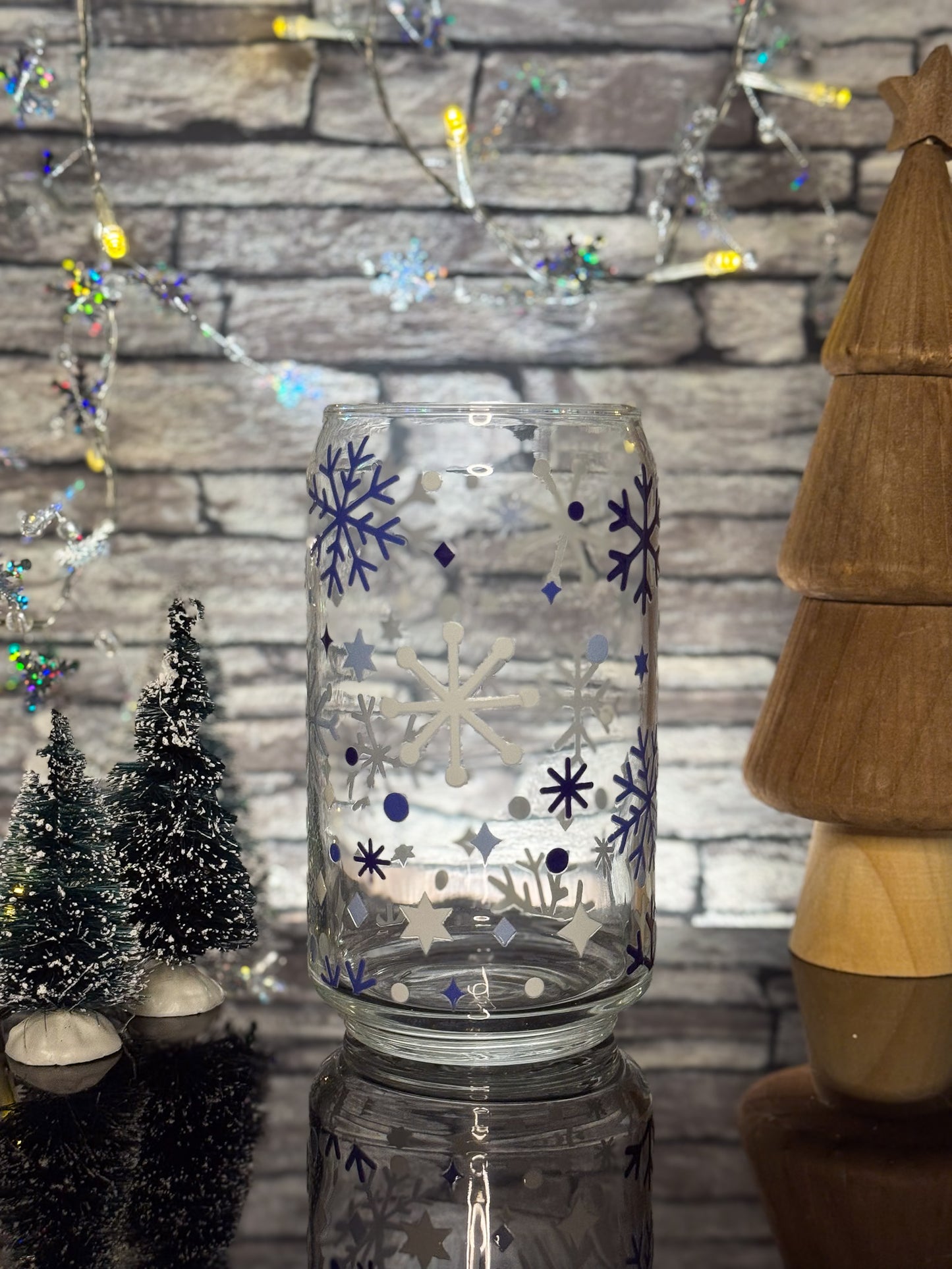 Snowflakes | Glass Can