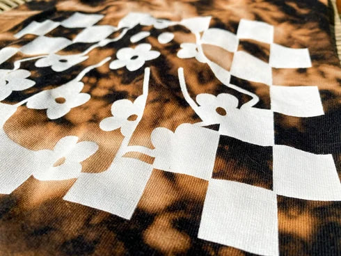 Reversed Dye Checkered Ghost | T-Shirt