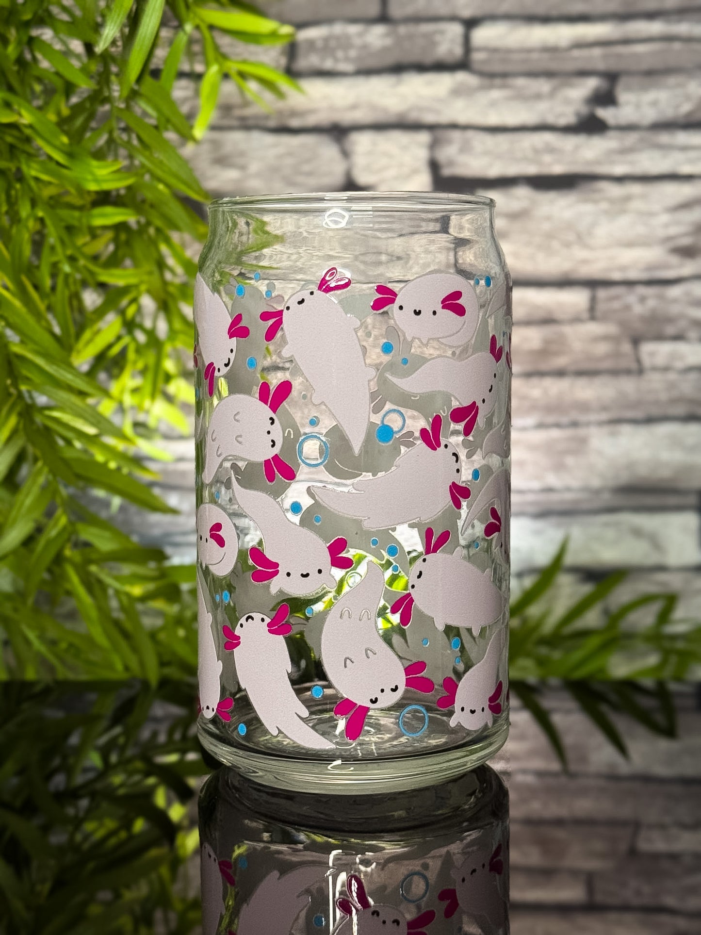 Axolotls | Glass Can