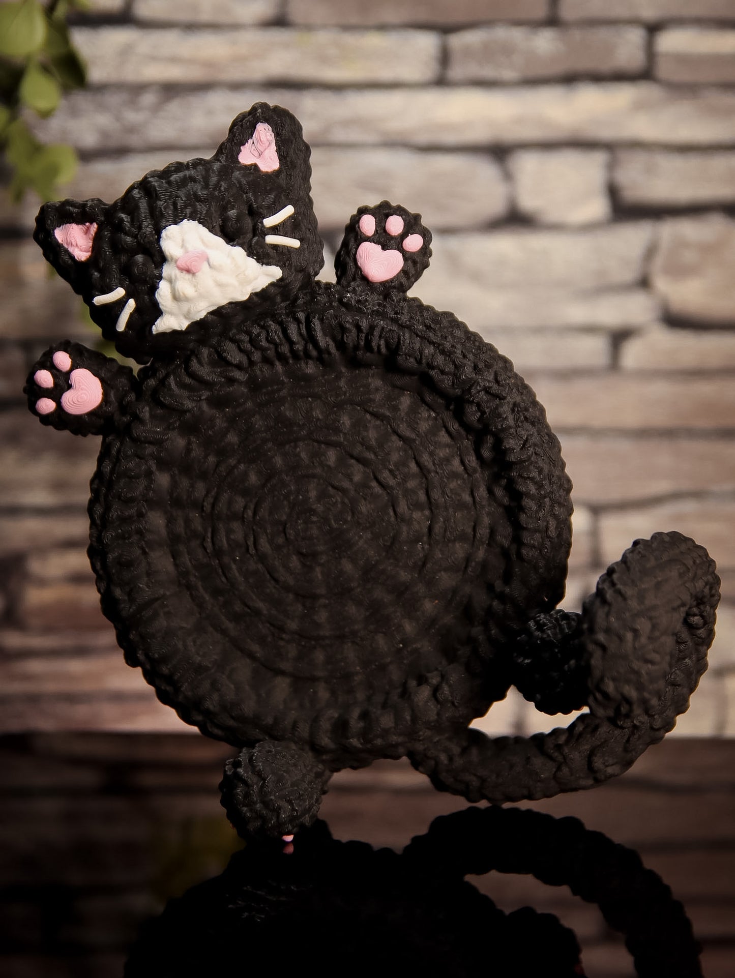 Black Tuxedo Cat | 3D Coaster