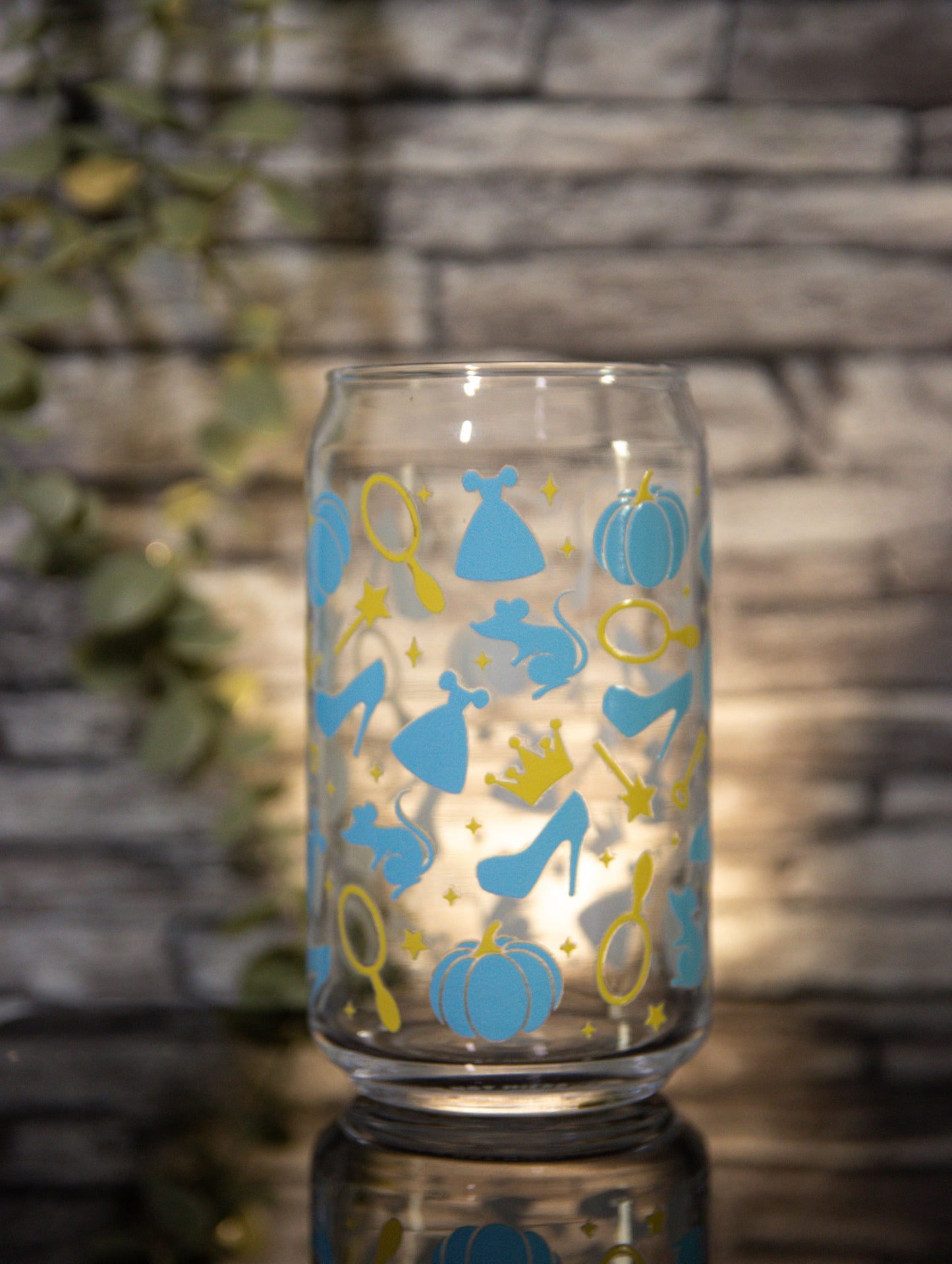 Blue Prinsses | Glass Can