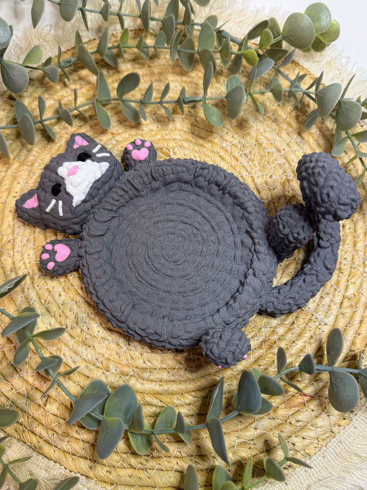 Gray Cat | 3D Coaster