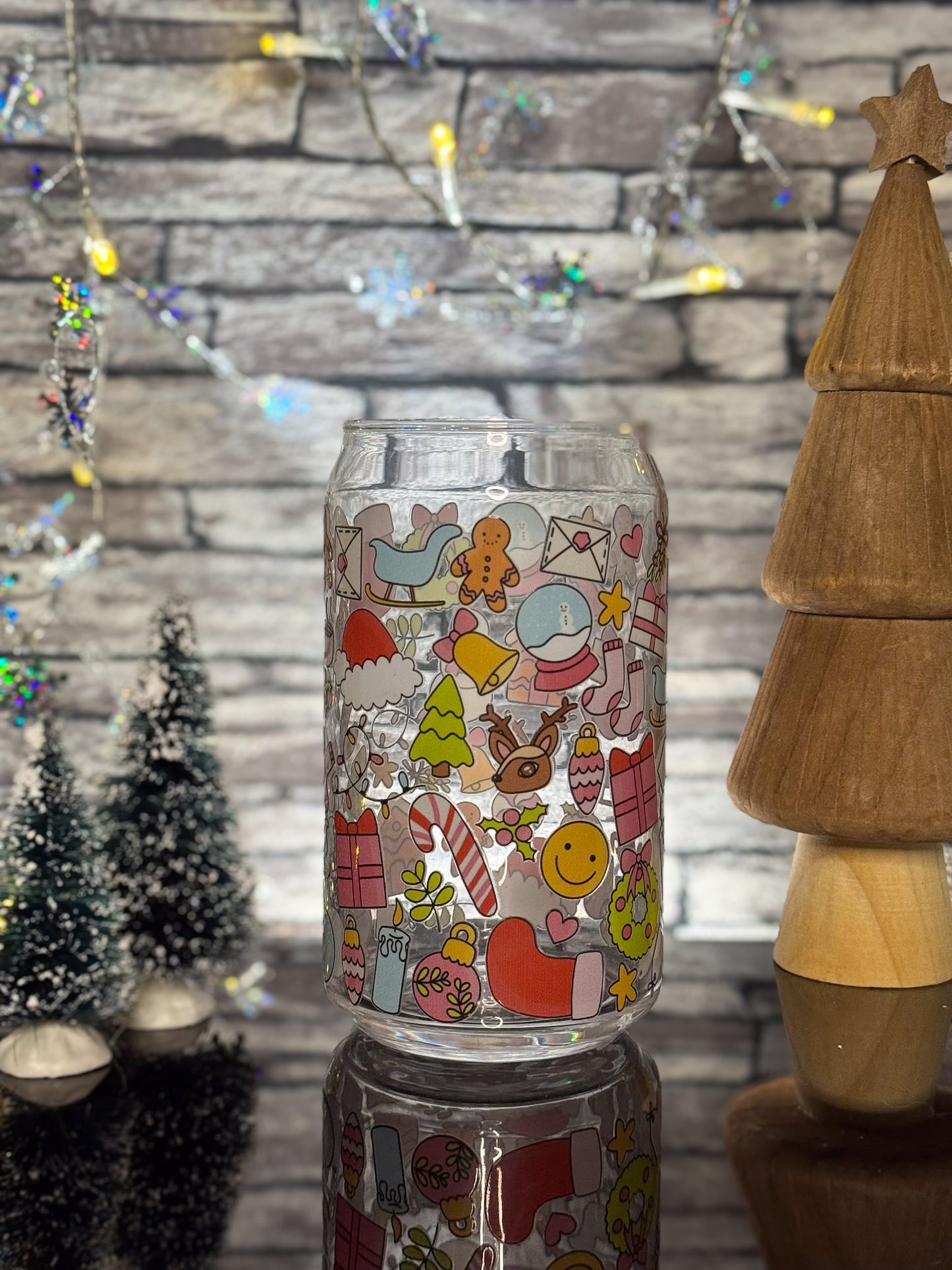 Christmas Theme | Glass Can