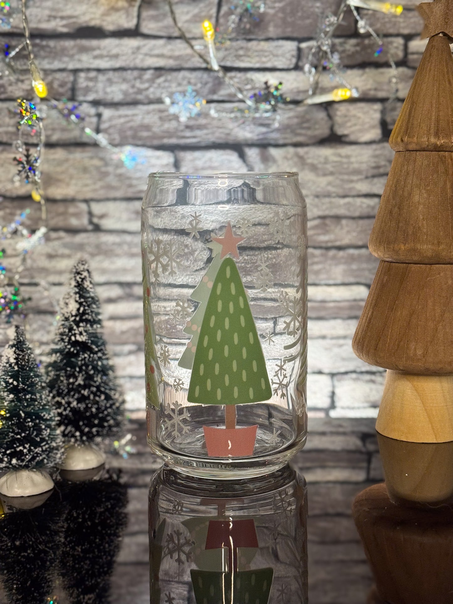 Christmas Trees | Glass Can