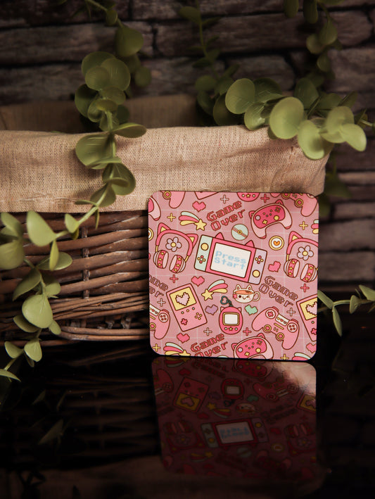 Cute Gaming Pink | Coasters