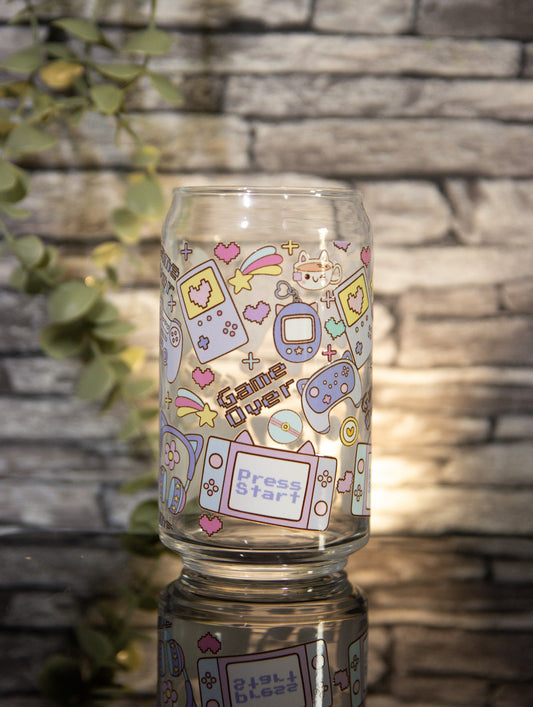 Cute Gaming Purple | Glass Can