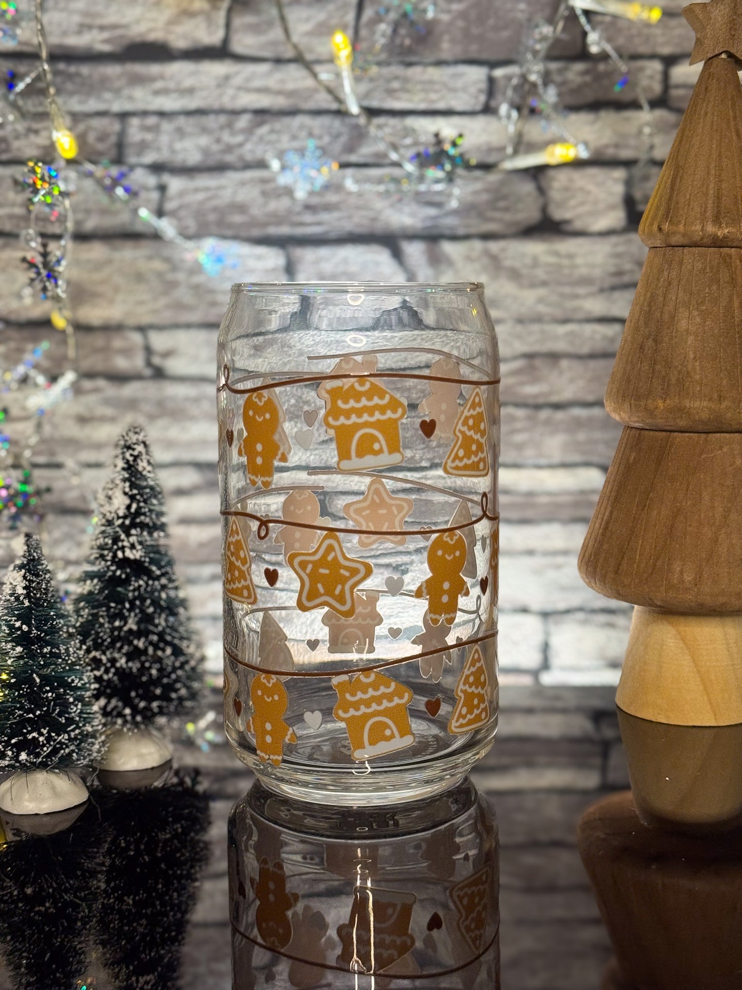 Gingerbread Garland | Glass Can