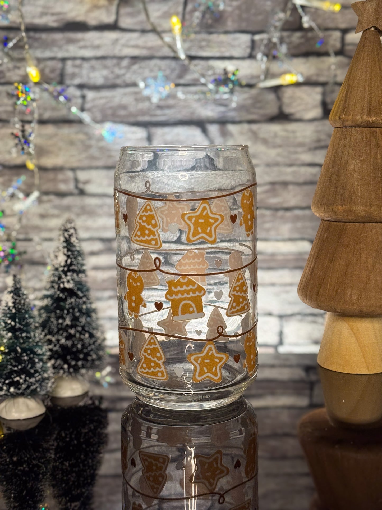 Gingerbread Garland | Glass Can