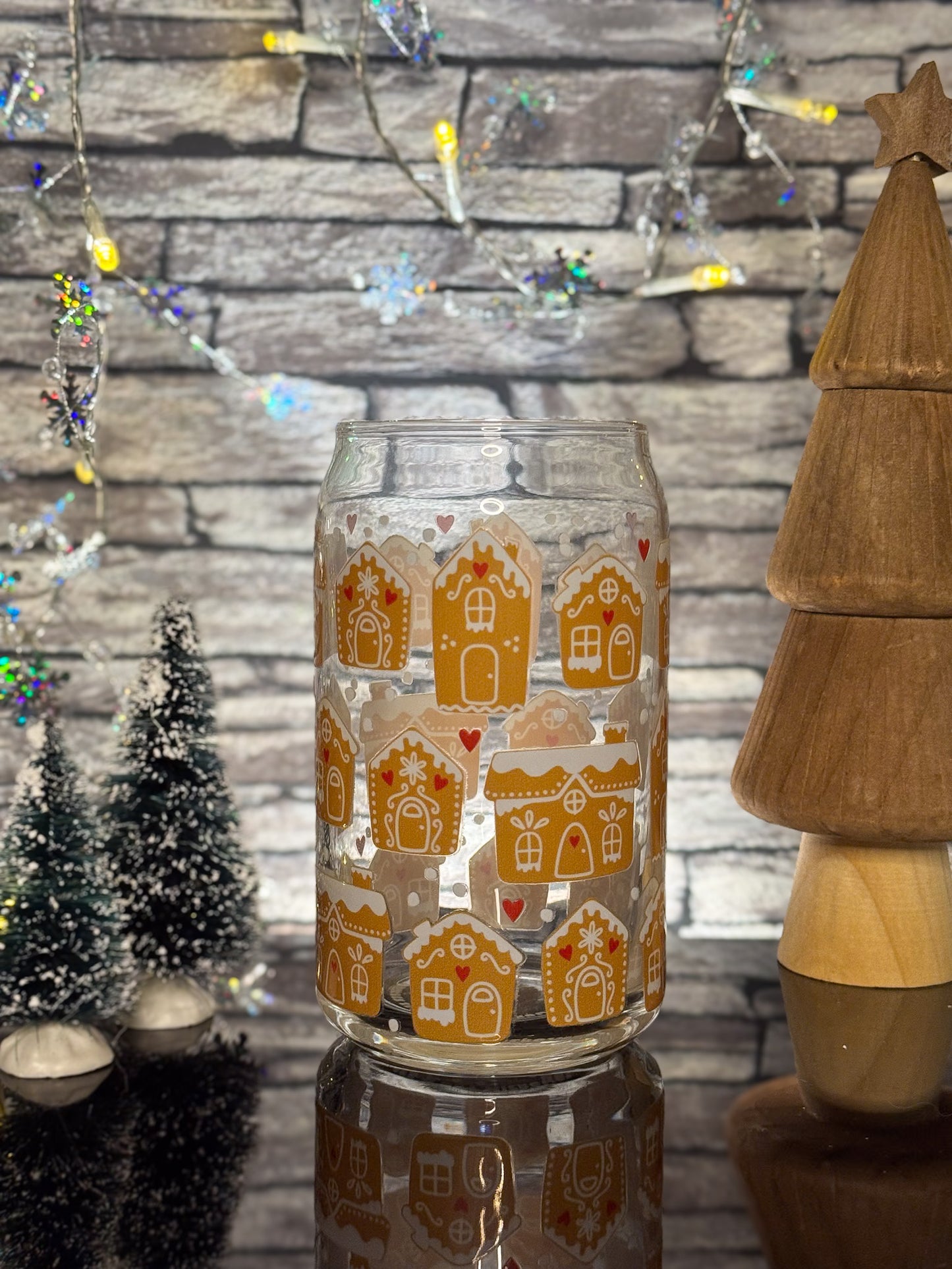 Gingerbread Village | Glass Can