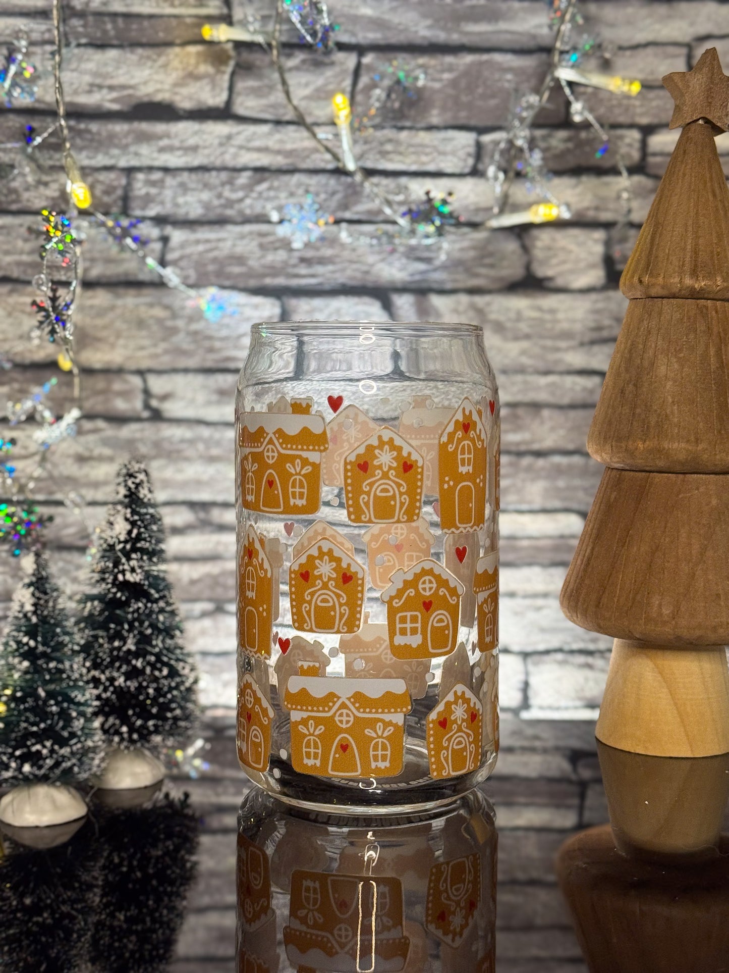 Gingerbread Village | Glass Can