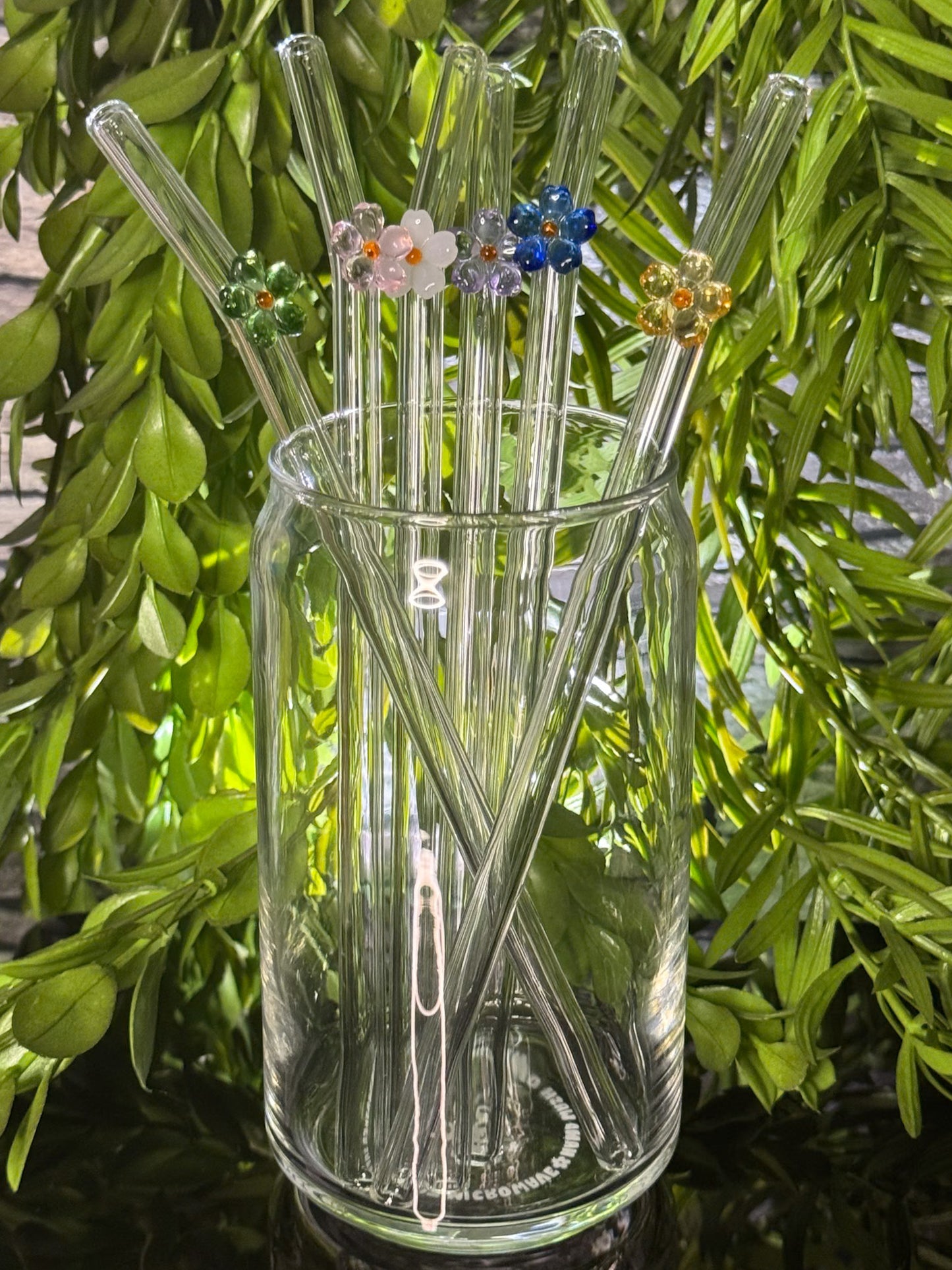 Flowers | Glass Straw