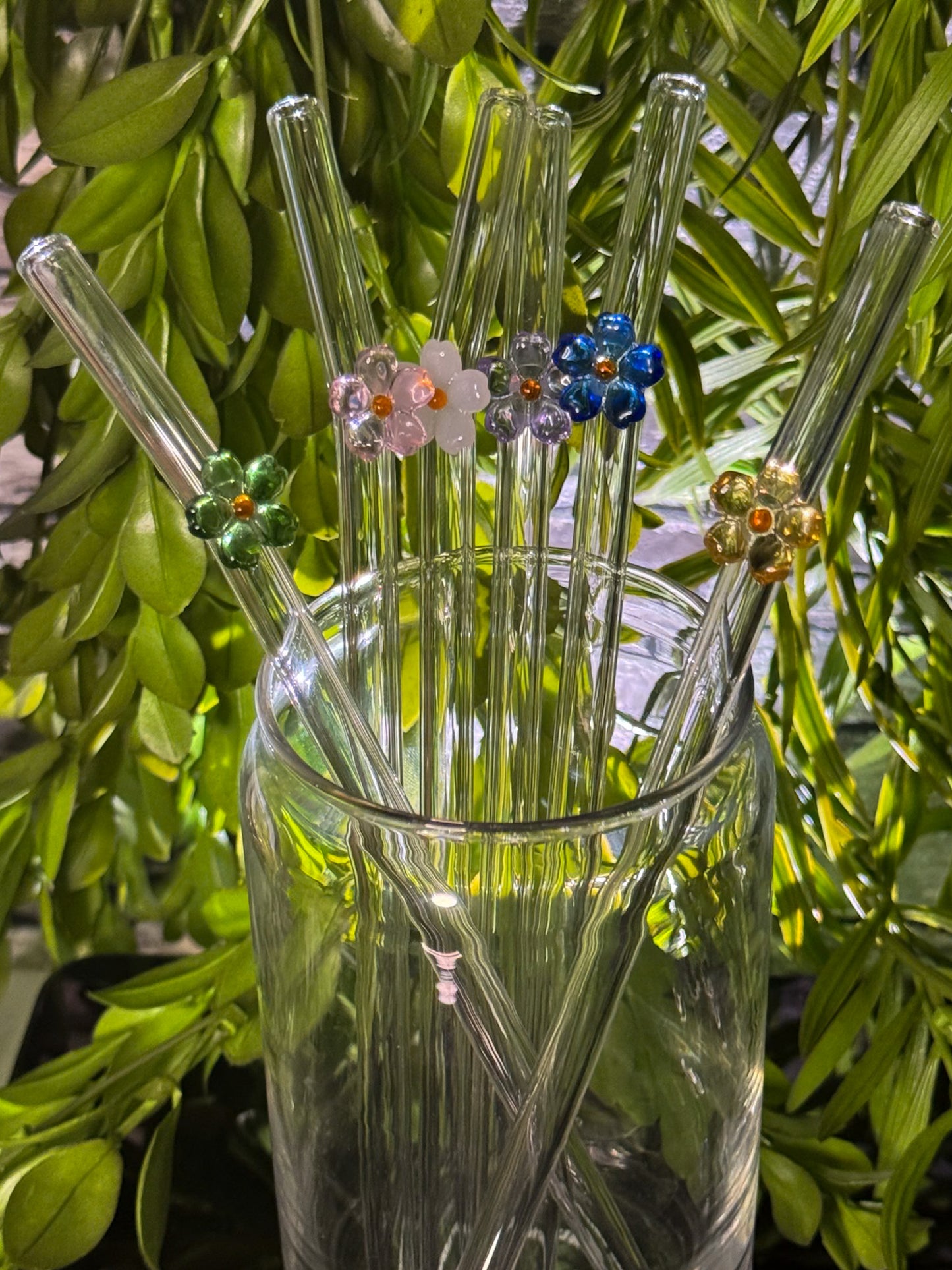 Flowers | Glass Straw