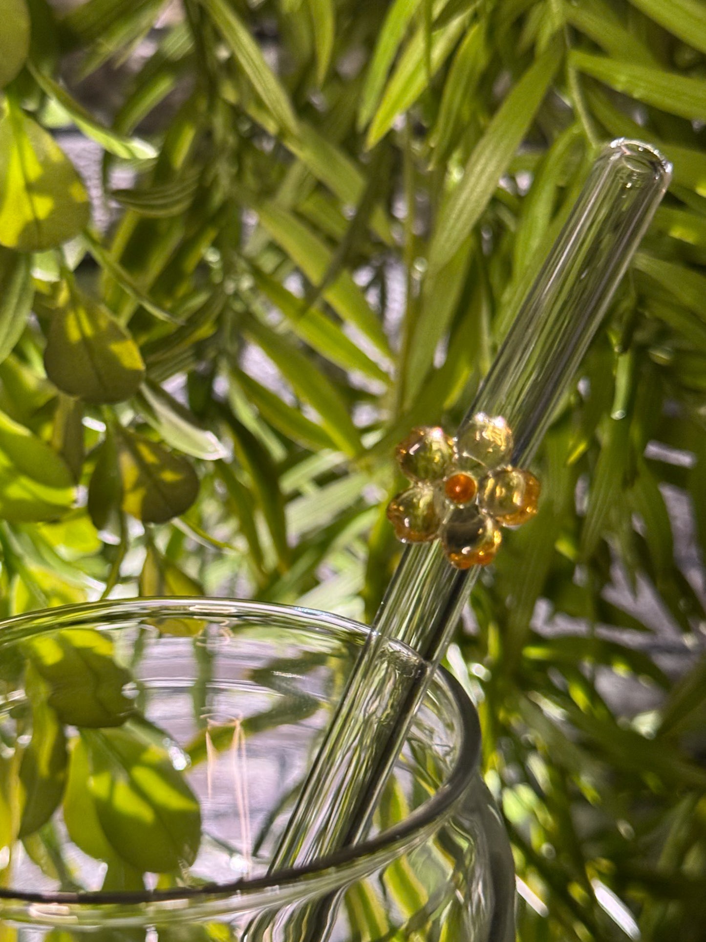 Flowers | Glass Straw