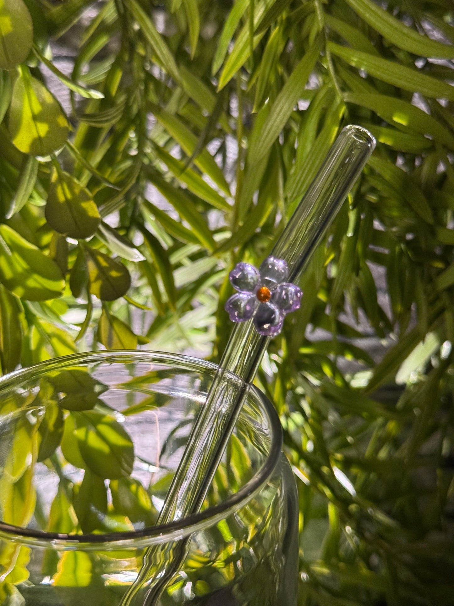 Flowers | Glass Straw