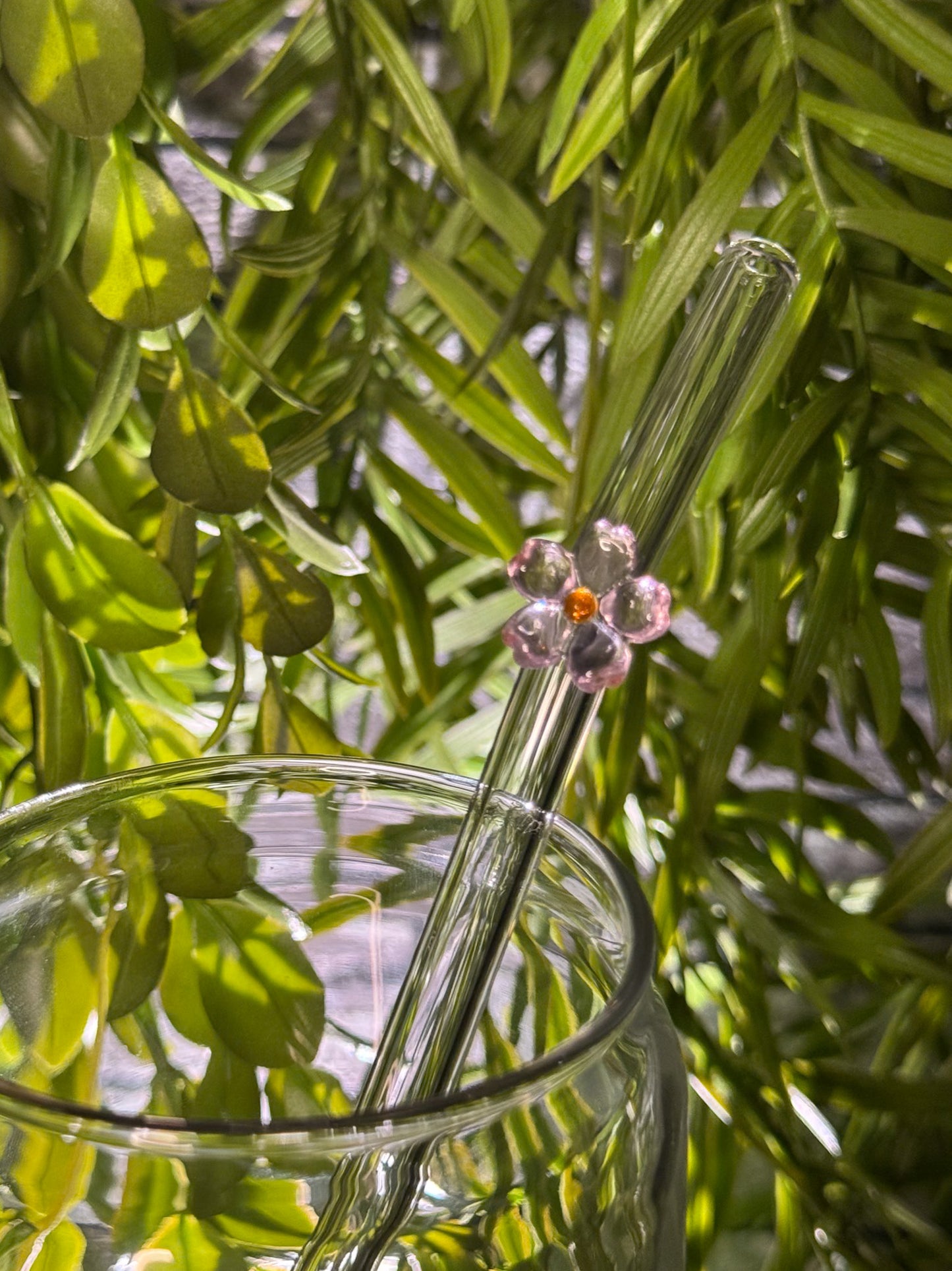 Flowers | Glass Straw