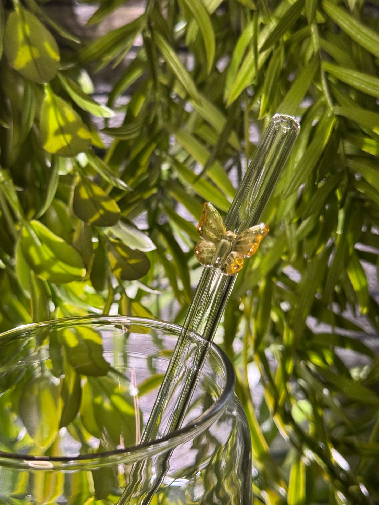 Butterflies | Glass Straw