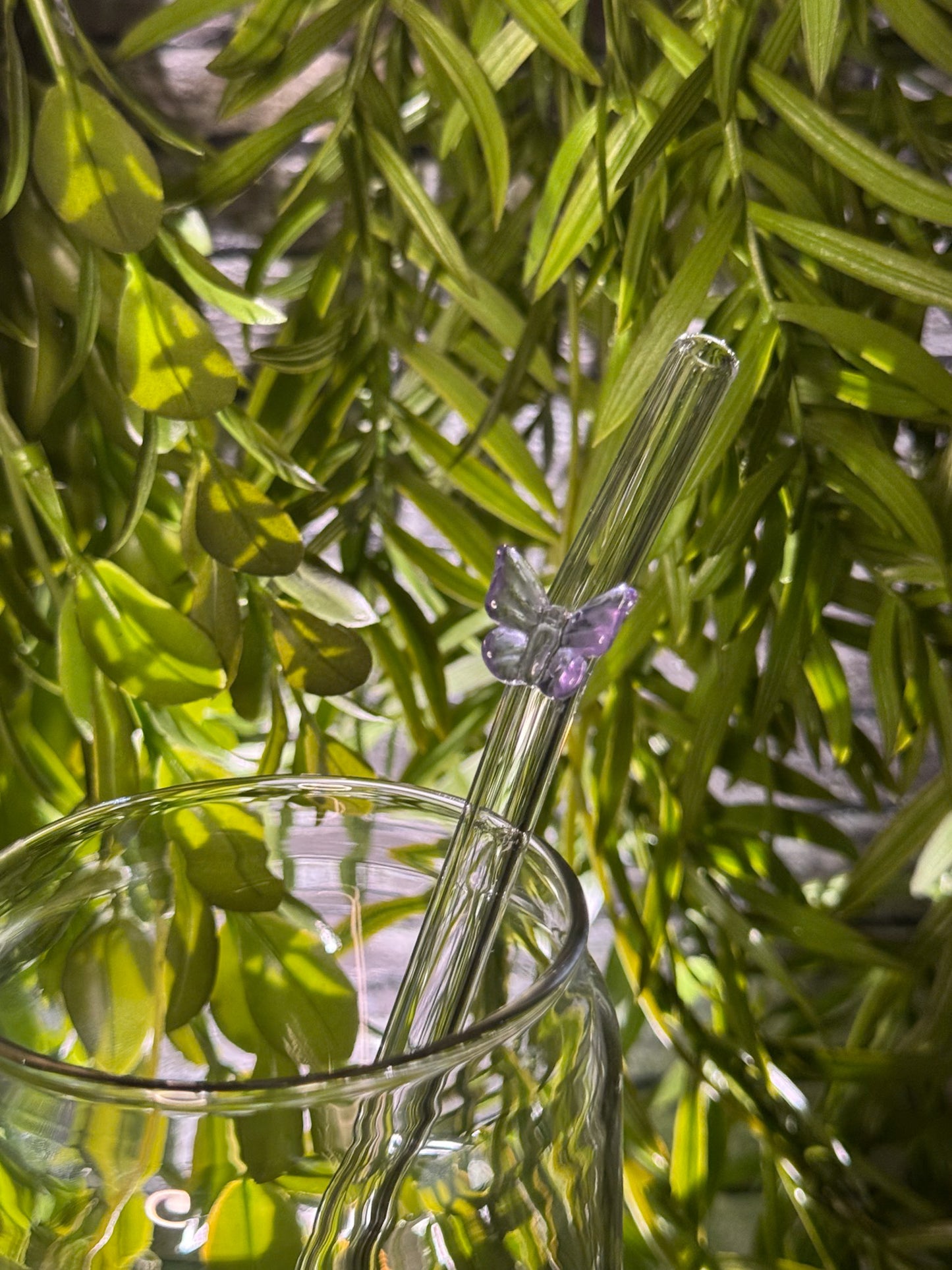 Butterflies | Glass Straw