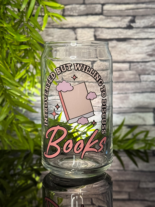 Introverted But Willing To Discuss Books | Glass Can