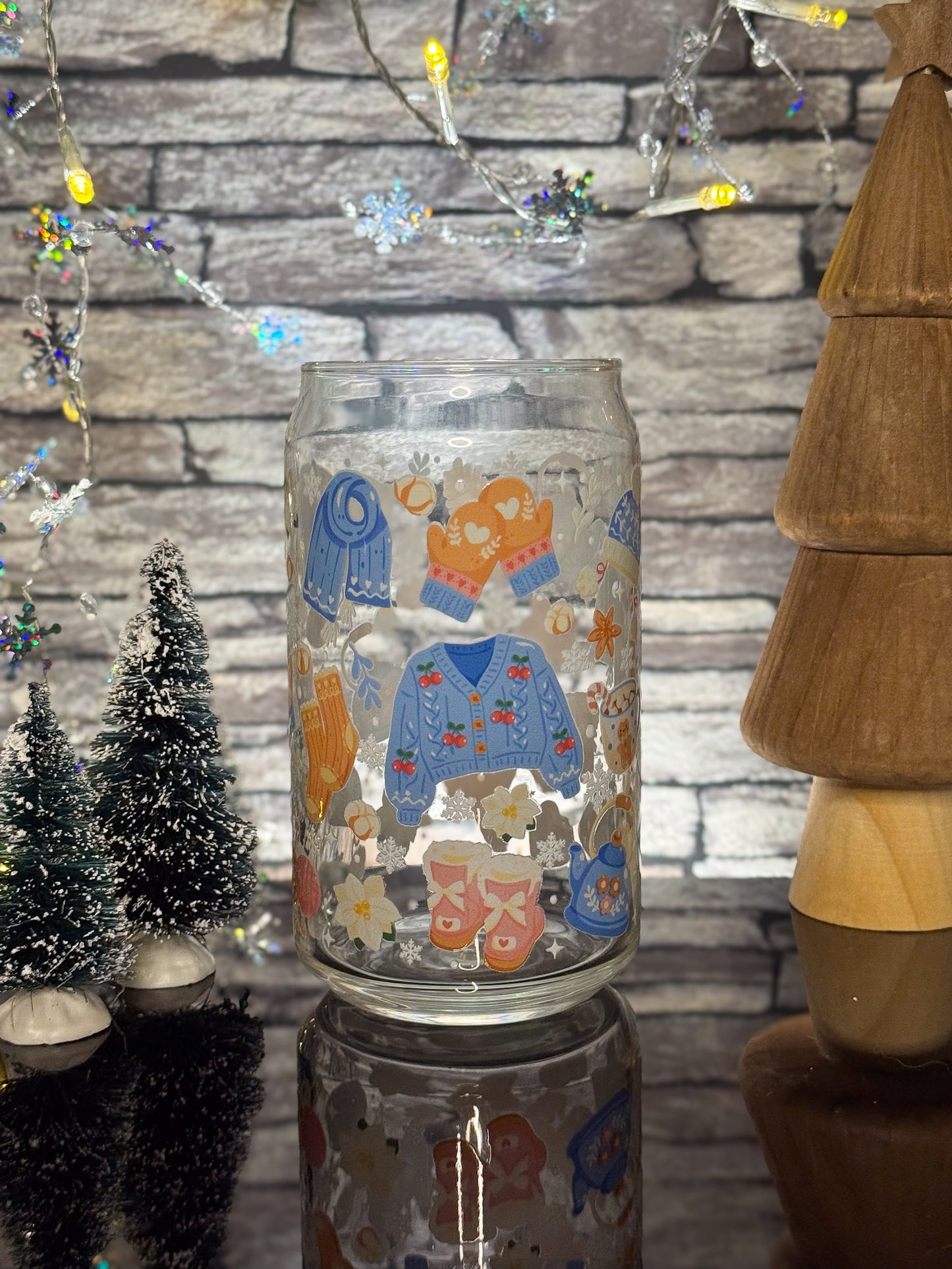 Light Blue Winter | Glass Can