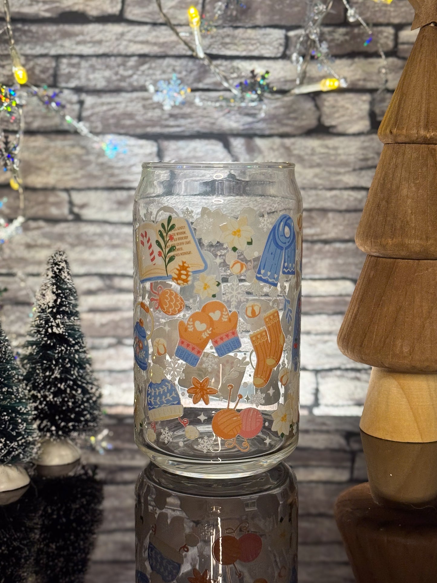 Light Blue Winter | Glass Can