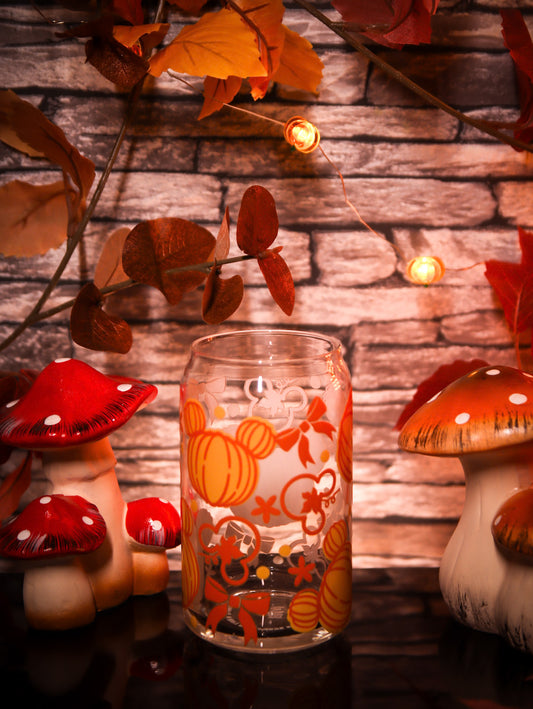 Mouse Pumpkins | Glass Can