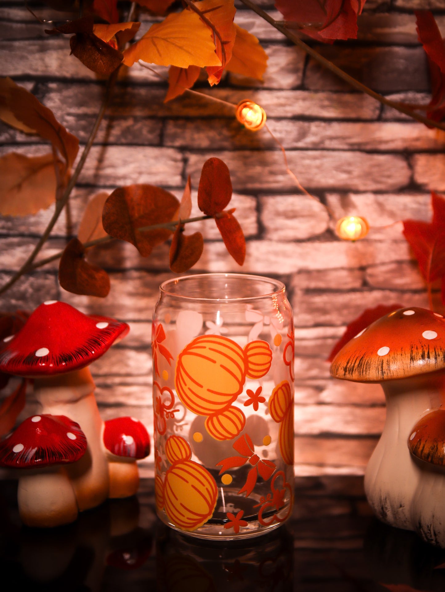 Mouse Pumpkins | Glass Can