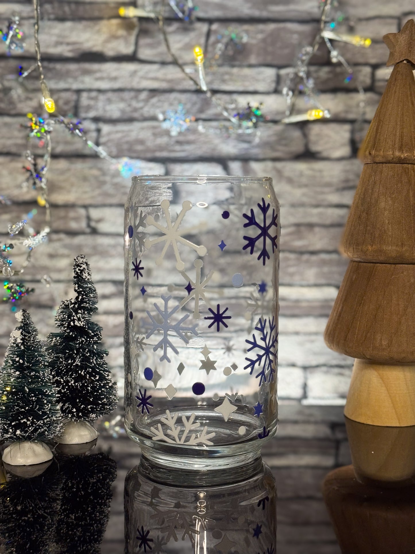 Snowflakes | Glass Can