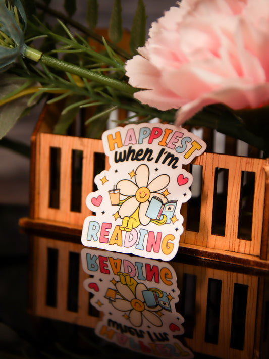 Happiest When I'm Reading | Stickers