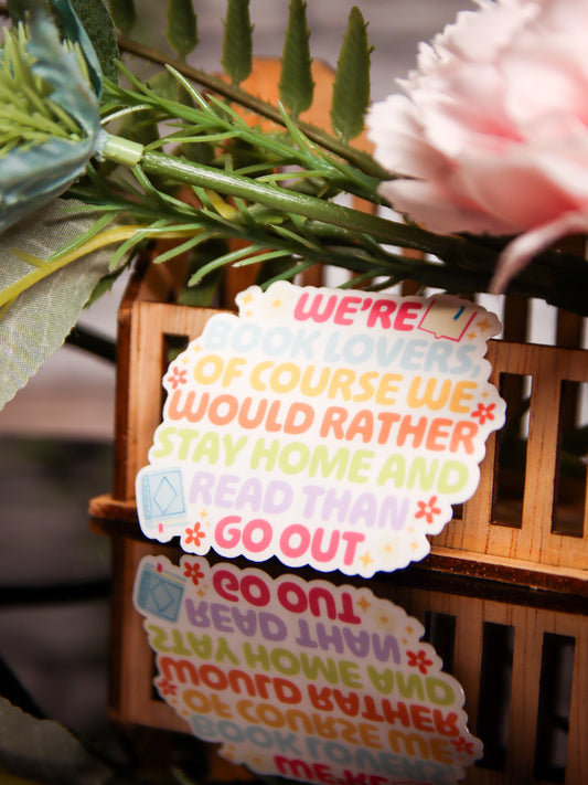 We're Book Lovers | Stickers