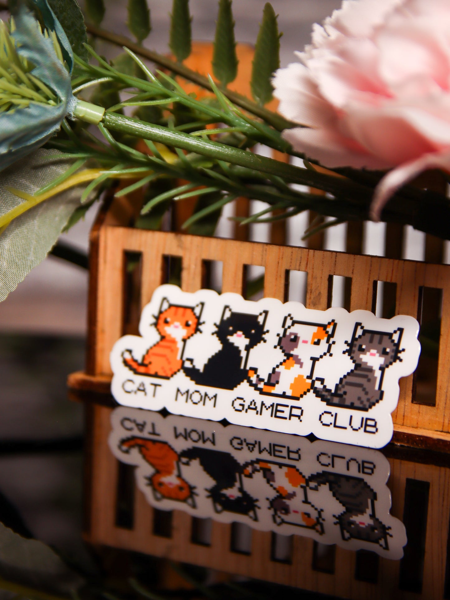 Cat Mom Gamer Club | Stickers