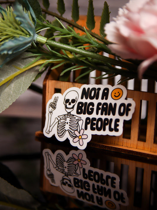 Not A Big Fan Of People | Stickers