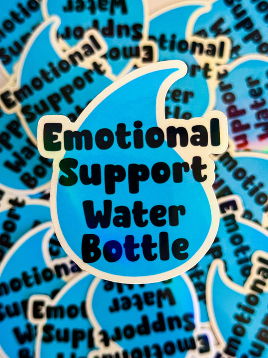Emotional Support Water Bottle | Stickers
