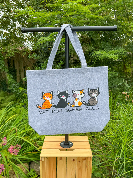 Cat Mom Gamer Club | Felt Bag