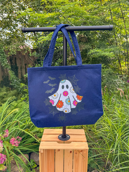 Floral Ghost | Felt Bag